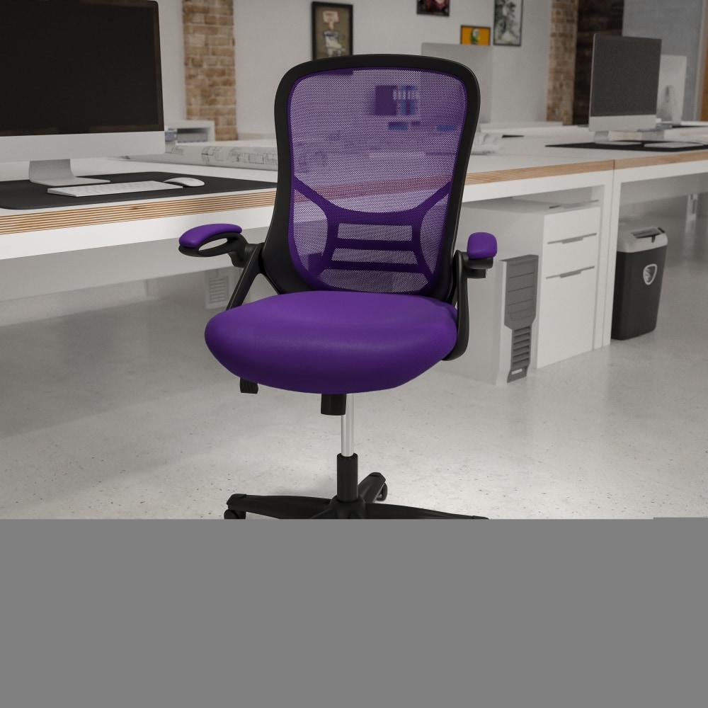 Flash Furniture Ergonomic Mesh High-Back Office Chair, Purple MPN:HL00161BKPUR