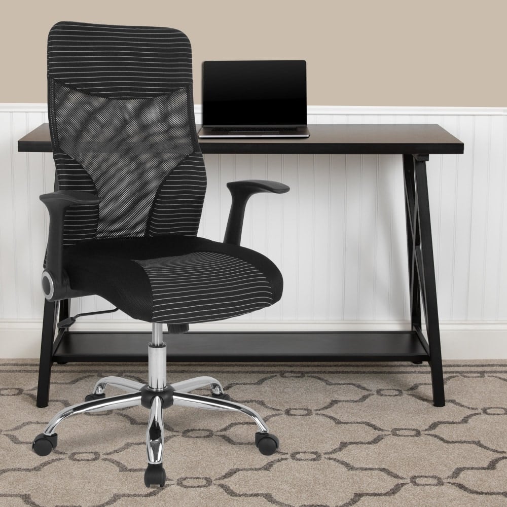 Flash Furniture Milford Ergonomic Mesh High-Back Executive Office Chair, Black/White MPN:LFW83A