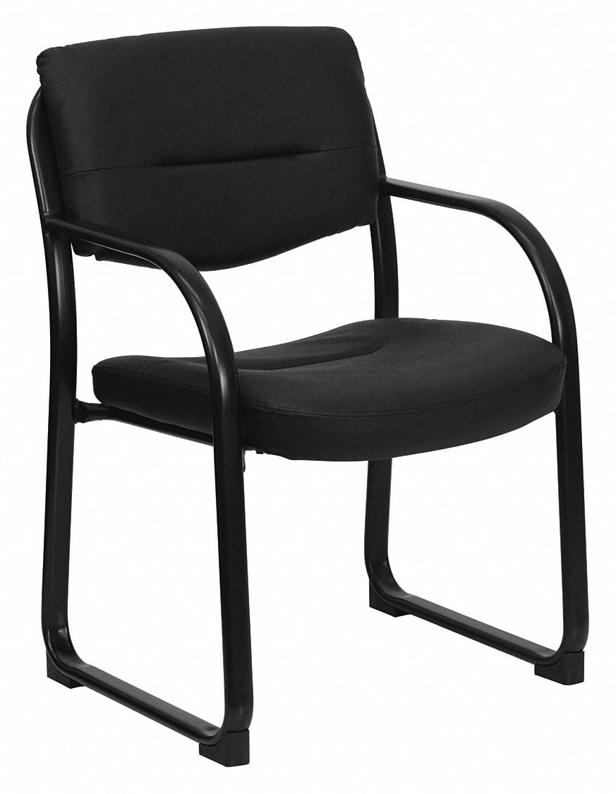 Side Chair Black Seat Leather Back MPN:BT-510-LEA-BK-GG