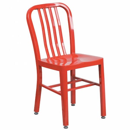 Gael Commercial Grade Red Metal Indoor-Outdoor Chair MPN:CH-61200-18-RED-GG