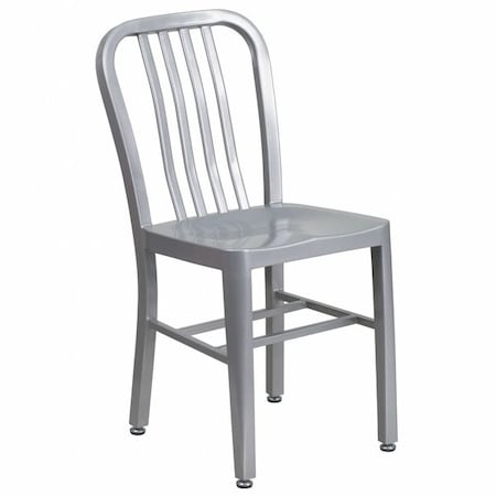 Gael Commercial Grade Silver Metal Indoor-Outdoor Chair MPN:CH-61200-18-SIL-GG