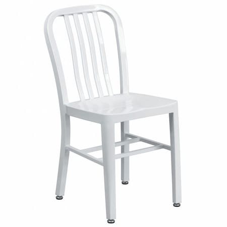 Gael Commercial Grade White Metal Indoor-Outdoor Chair MPN:CH-61200-18-WH-GG