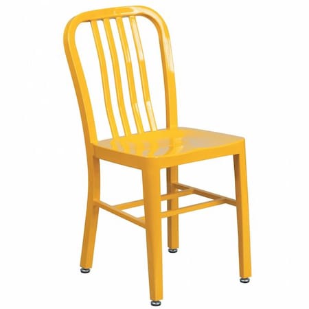 Gael Commercial Grade Yellow Metal Indoor-Outdoor Chair MPN:CH-61200-18-YL-GG