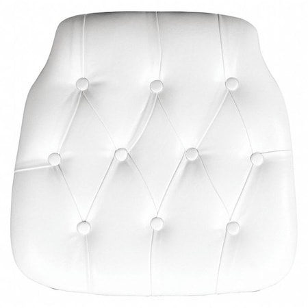 Tufted Chair Cushion, White Vinyl MPN:SZ-TUFT-WHITE-GG