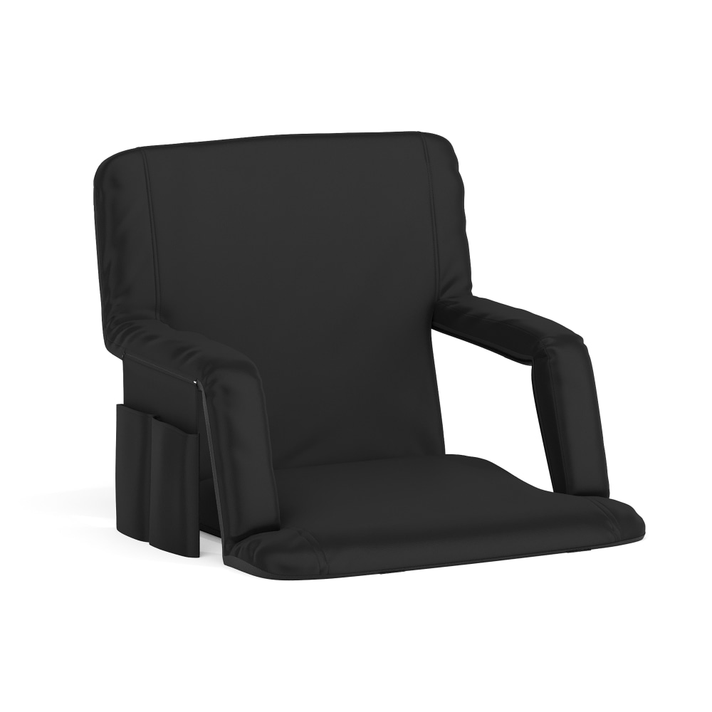 Flash Furniture Reclining Stadium Chair, Black MPN:FVFA090BK