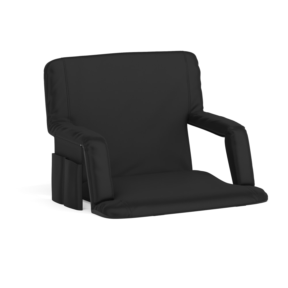 Flash Furniture Reclining Stadium Chair, Extra Wide, Black MPN:FVFA090LBK