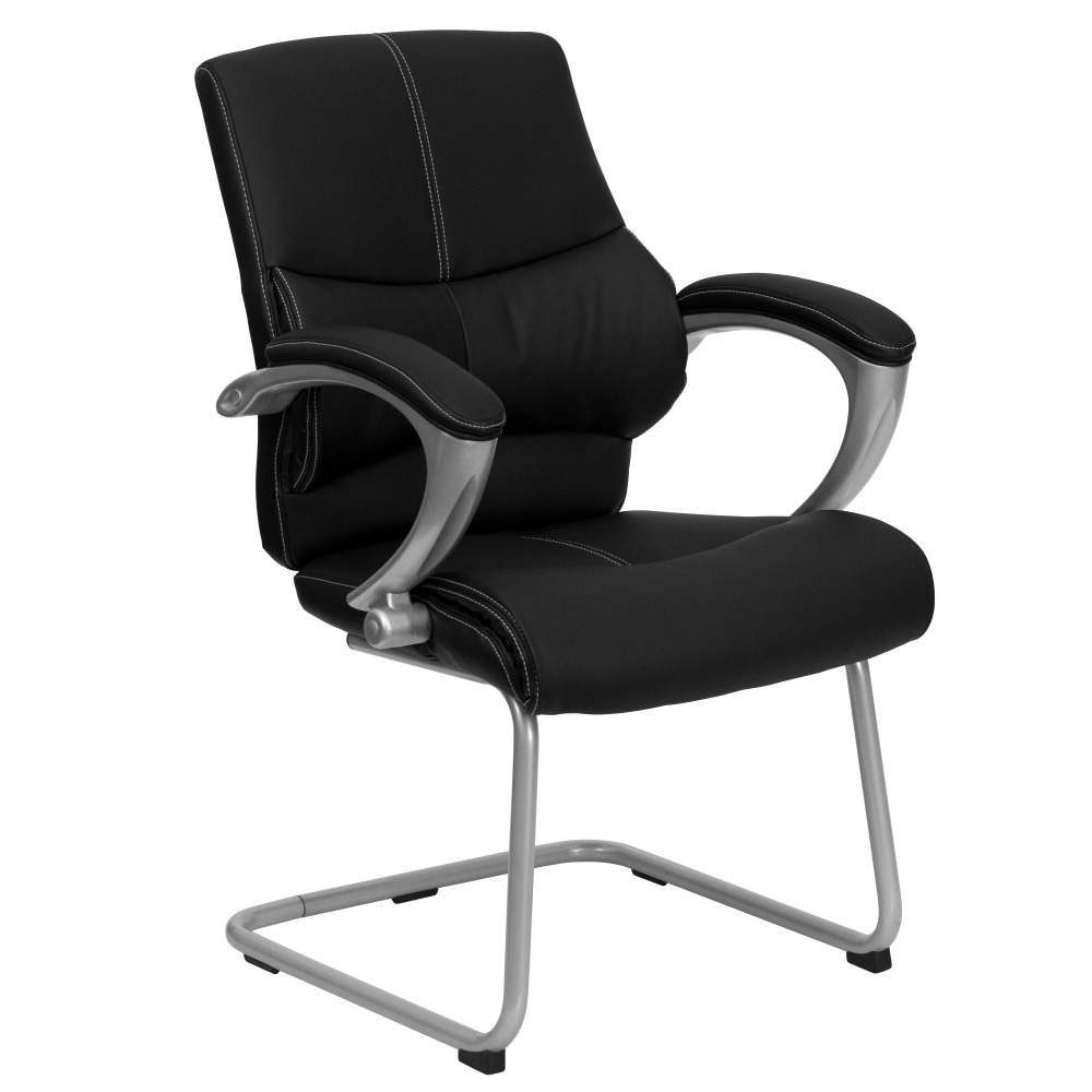 Flash Furniture Leathersoft Executive Side Chair, Black MPN:H-9637L-3-SIDE-GG