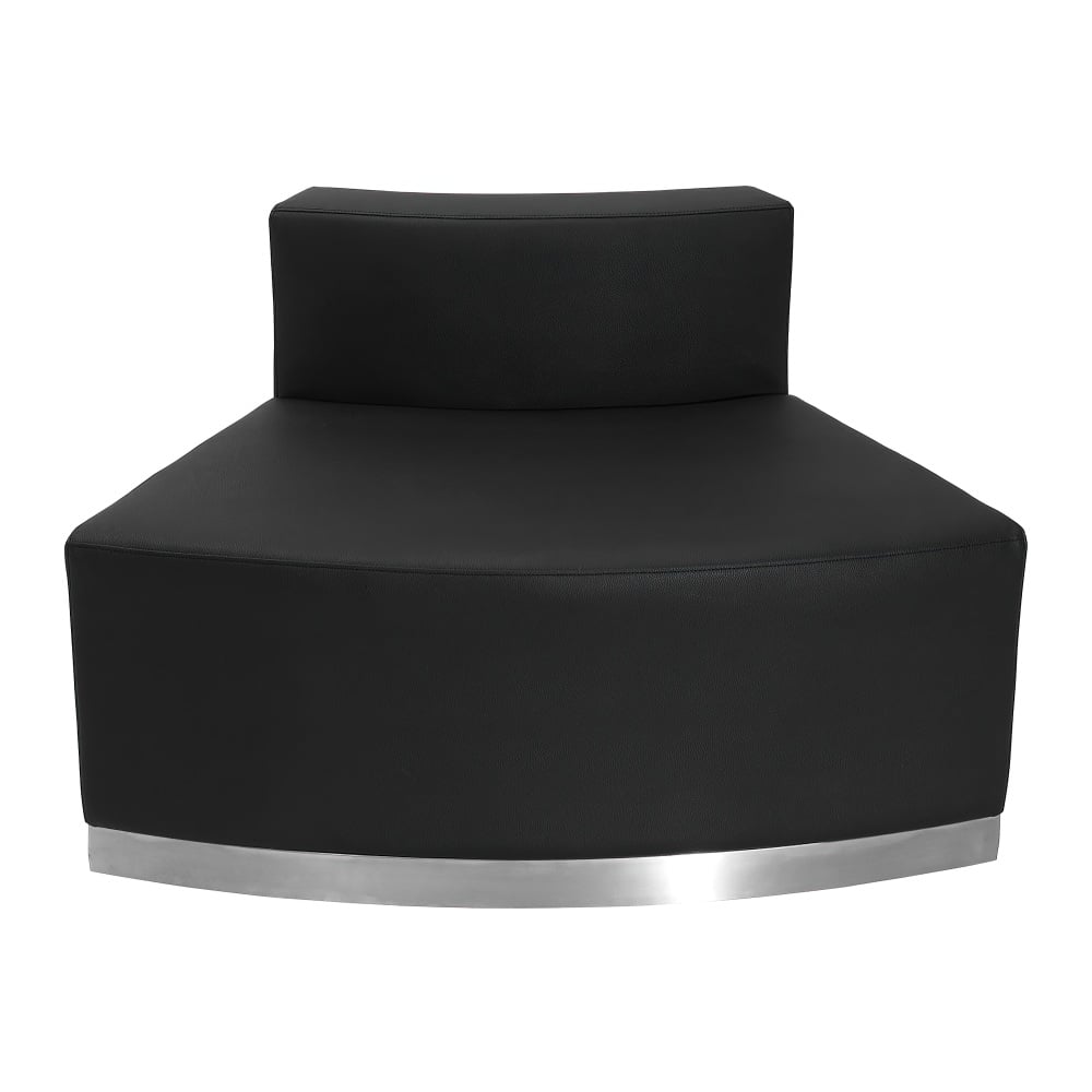 Flash Furniture HERCULES Alon Series LeatherSoft Convex Chair with Brushed Stainless Steel Base, Black MPN:ZB803OUTBK