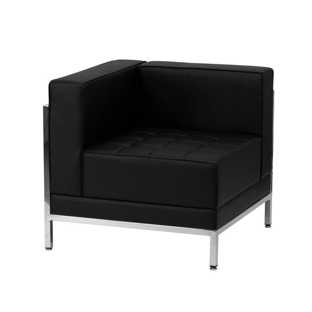 Flash Furniture HERCULES Imagination Series Contemporary Modular Left Corner Chair with Quilted Tufted Seat and Encasing Frame, Black MPN:ZBIMAGLFTCORNER