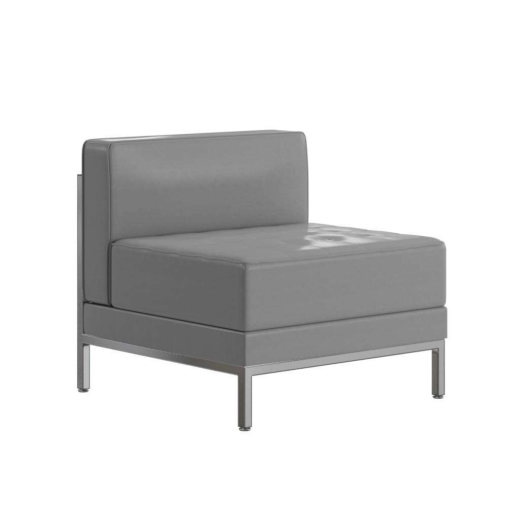 Flash Furniture Hercules Imagination Series Contemporary Gray Leathersoft Middle Chair, Gray MPN:ZBIMAGMIDDLEGY