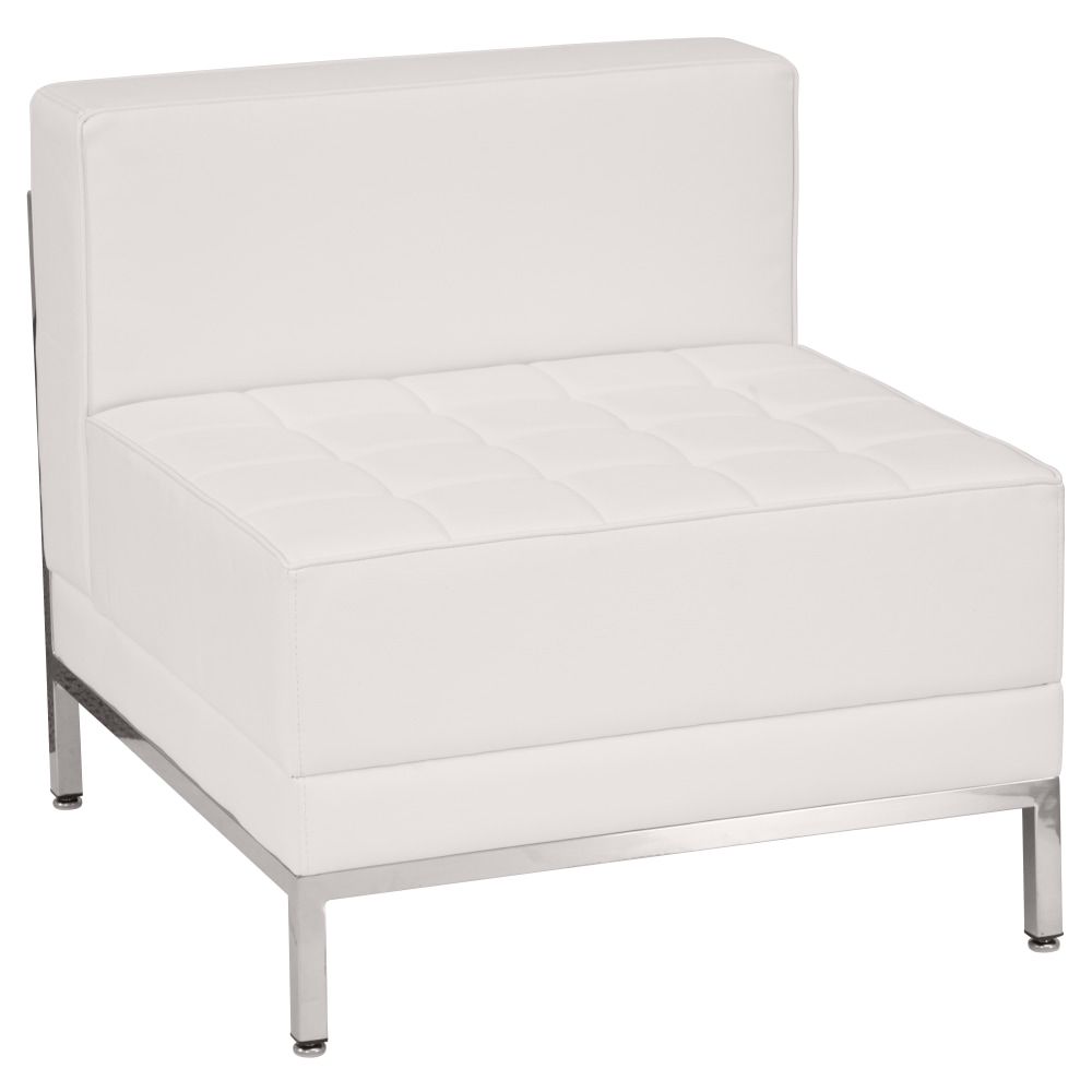 Flash Furniture Flash Furniture HERCULES Imagination Series Contemporary Melrose White LeatherSoft Middle Chair, Melrose White MPN:ZBIMAGMIDDLEWH