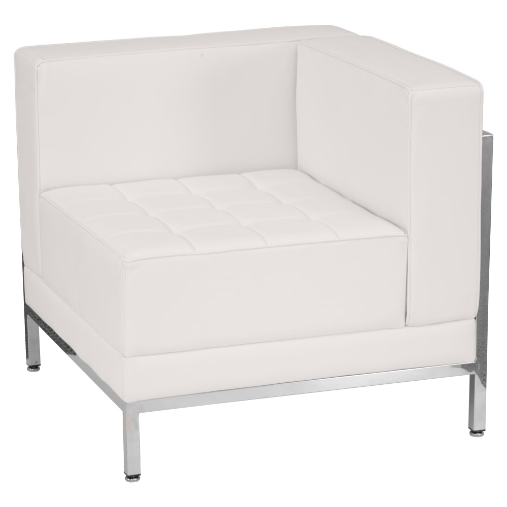 Flash Furniture HERCULES Imagination Series Contemporary LeatherSoft Modular Right Corner Chair, Melrose White -ZBIMAGRTCNRWH MPN:ZBIMAGRTCNRWH