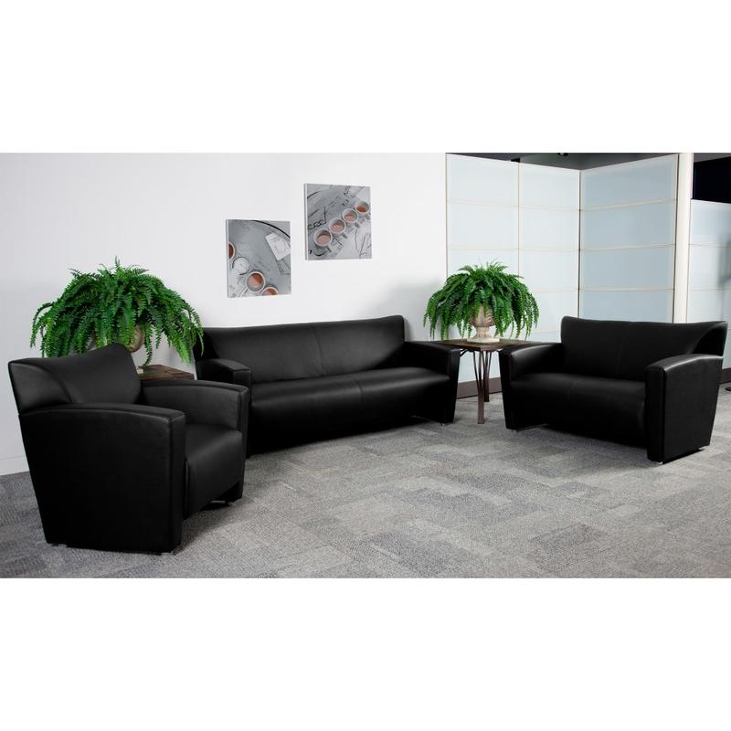 Flash Furniture Hercules Majesty Reception Set, Black MPN:222SETBK