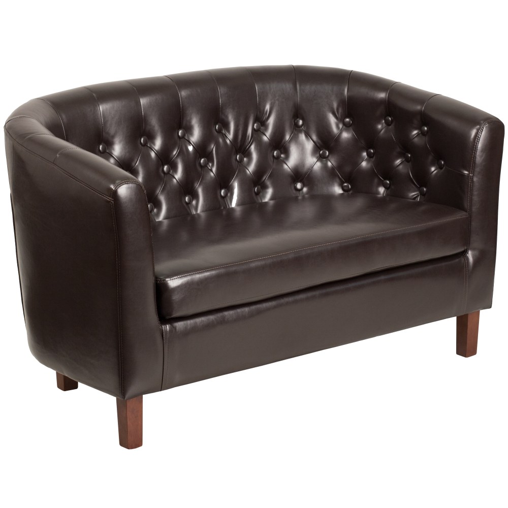 Flash Furniture HERCULES Colindale Series Tufted Loveseat, Brown MPN:QYB162HY90308BN