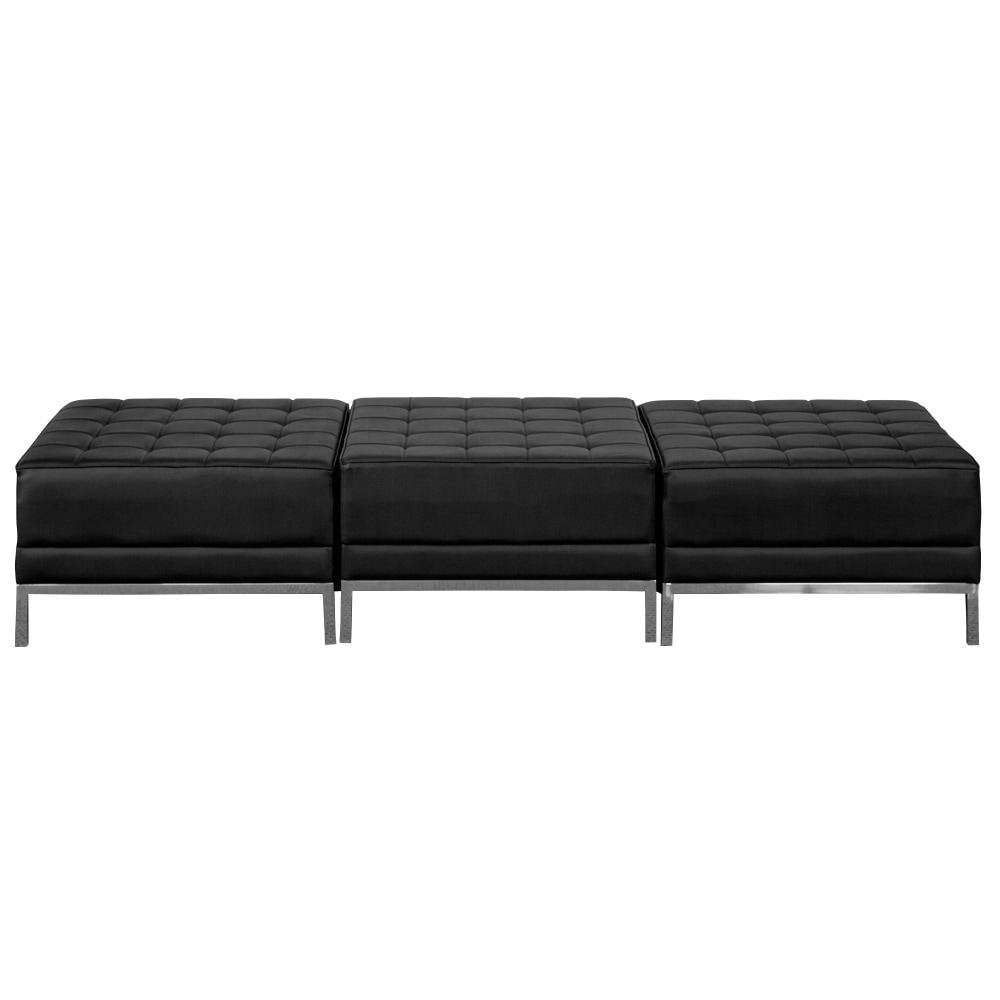 Flash Furniture HERCULES Imagination Series LeatherSoft Three Seat Bench, Black MPN:ZBIMAGOTTO3