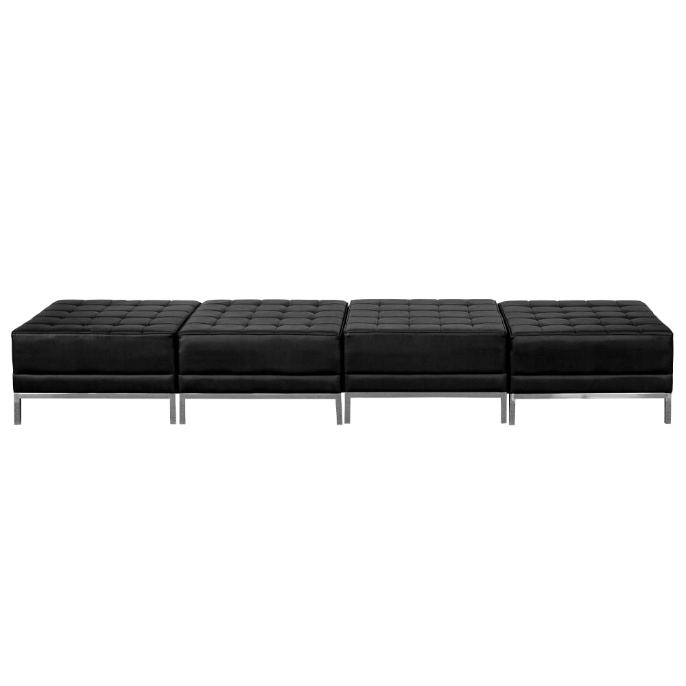 Flash Furniture HERCULES Imagination Series LeatherSoft Four Seat Bench, Black MPN:ZBIMAGOTTO4
