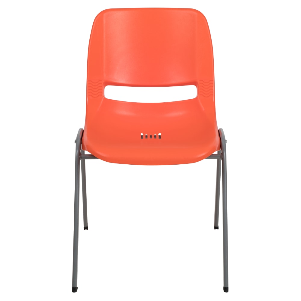 Flash Furniture HERCULES Series Ergonomic Shell Stack Chairs, Orange, Set Of 5 Chairs MPN:5RUTEO1OR