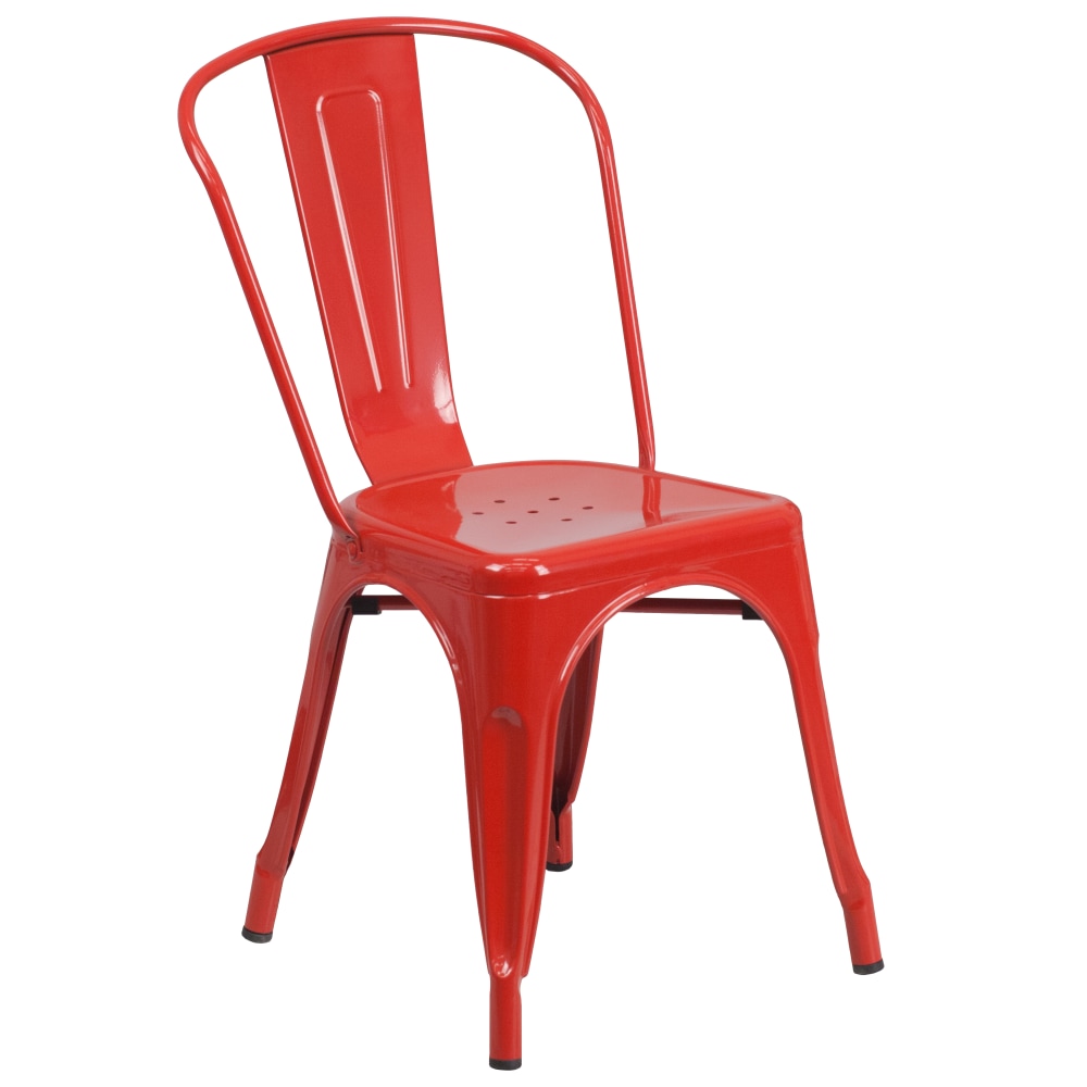 Flash Furniture Commercial Stackable Chair, Red MPN:CH31230RED