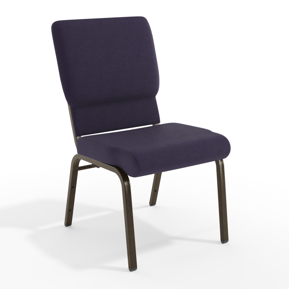 Flash Furniture HERCULES Series Stackable Church Chair, Royal Purple/Goldvein MPN:FDCH185GVROY