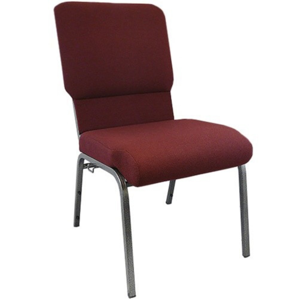 Flash Furniture Advantage Church Chair, Maroon/Silver Vein, PCHT185104 MPN:PCHT185104