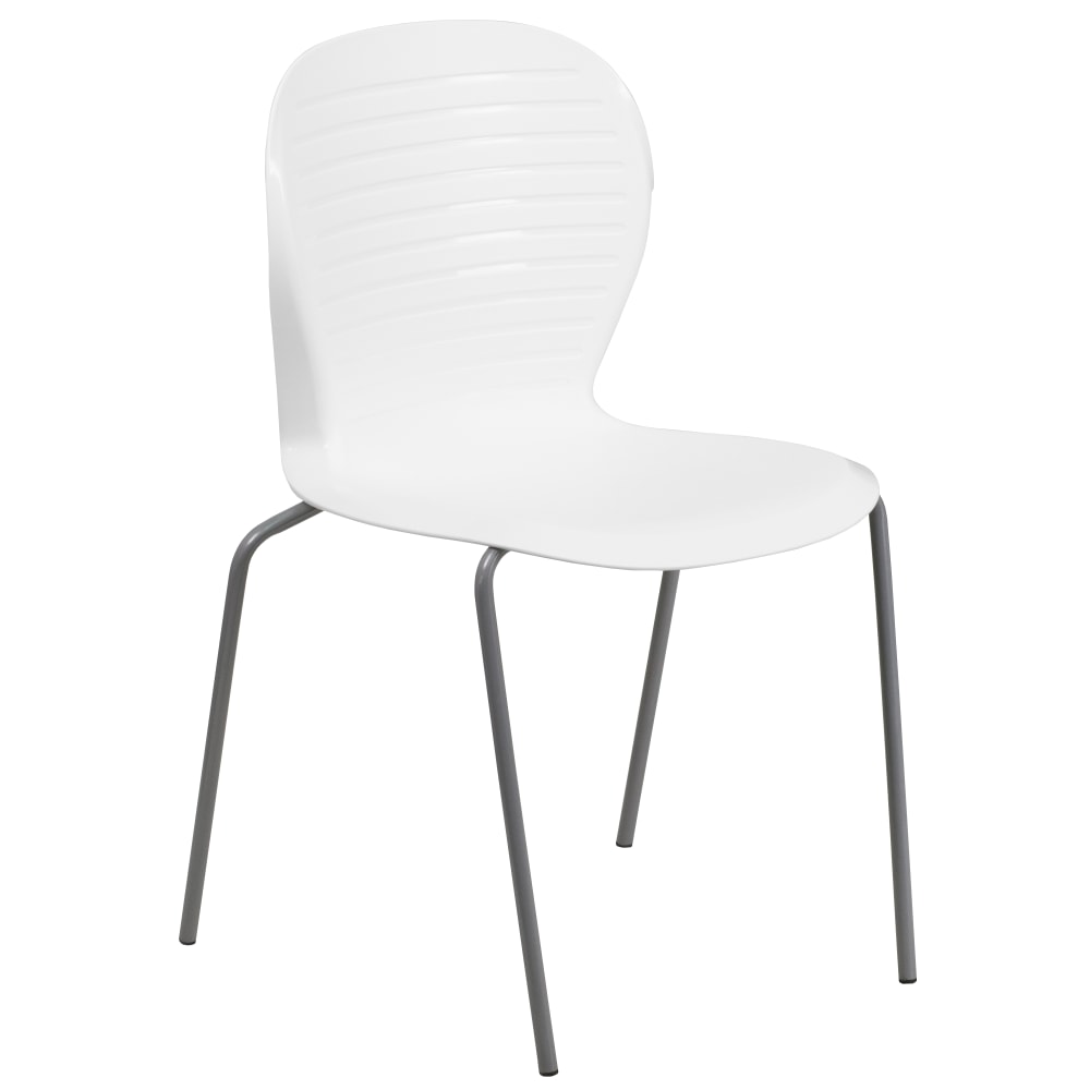 Flash Furniture HERCULES Series 551 lb. Capacity Stack Chair, White MPN:RUT3WH