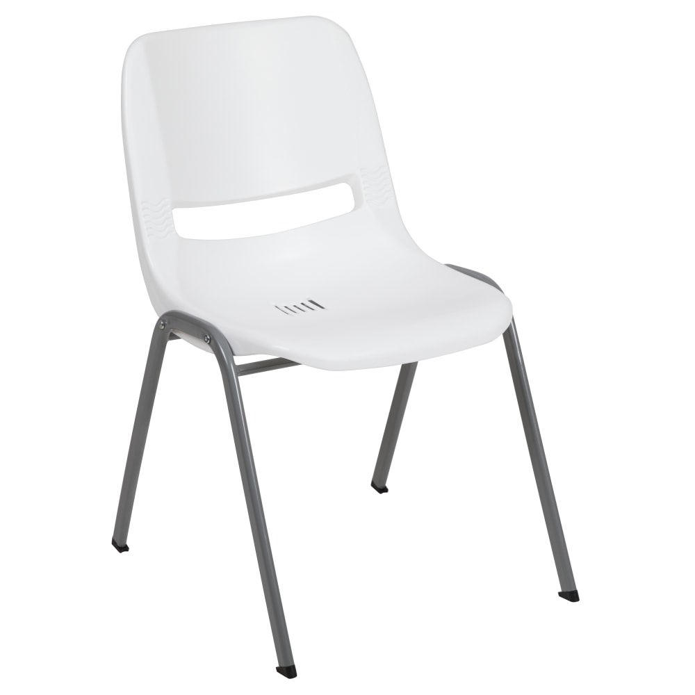 Flash Furniture HERCULES Series Ergonomic Shell Stack Chair, White MPN:RUTEO1WH