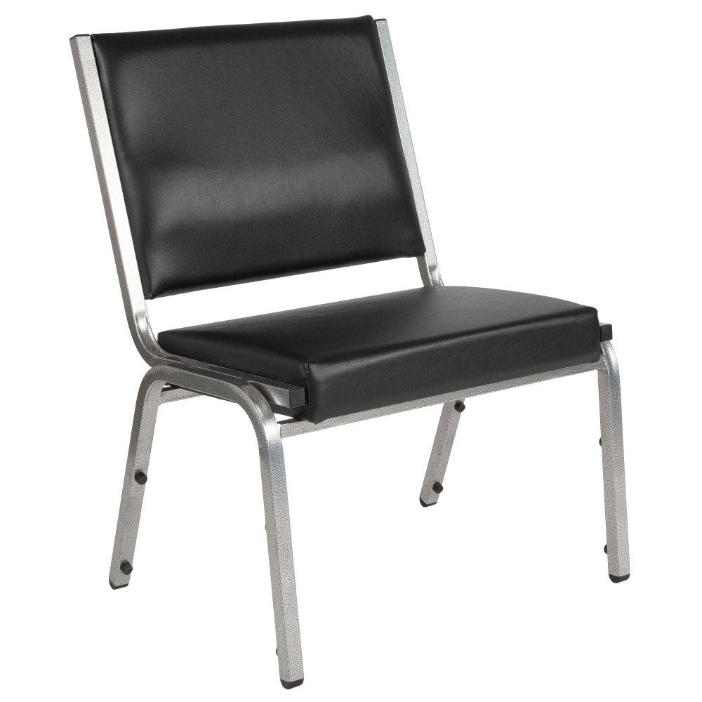 Flash Furniture HERCULES Bariatric Medical Reception Chair With Antimicrobial Protection, Black/Silver MPN:XU604426601BV