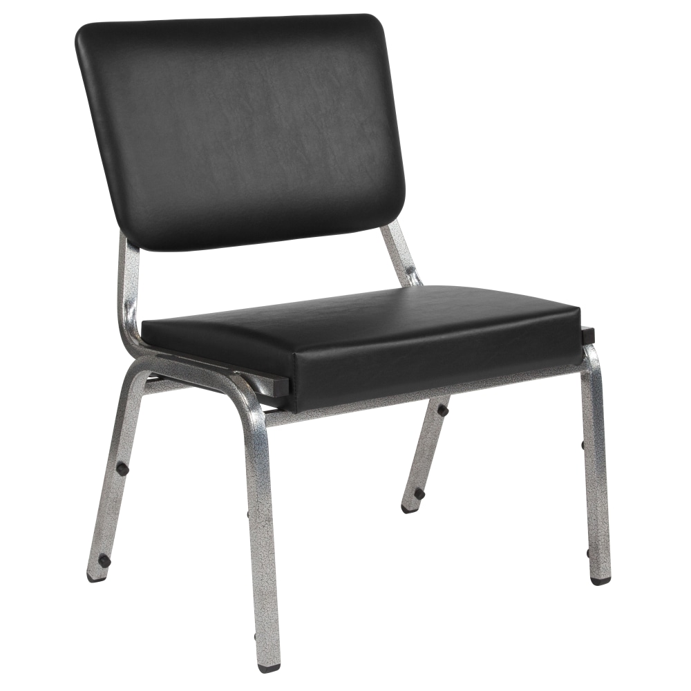 Flash Furniture HERCULES Bariatric Medical Reception Chair With 3/4-Panel Back, Black/Silver Vein MPN:XU604426602BV