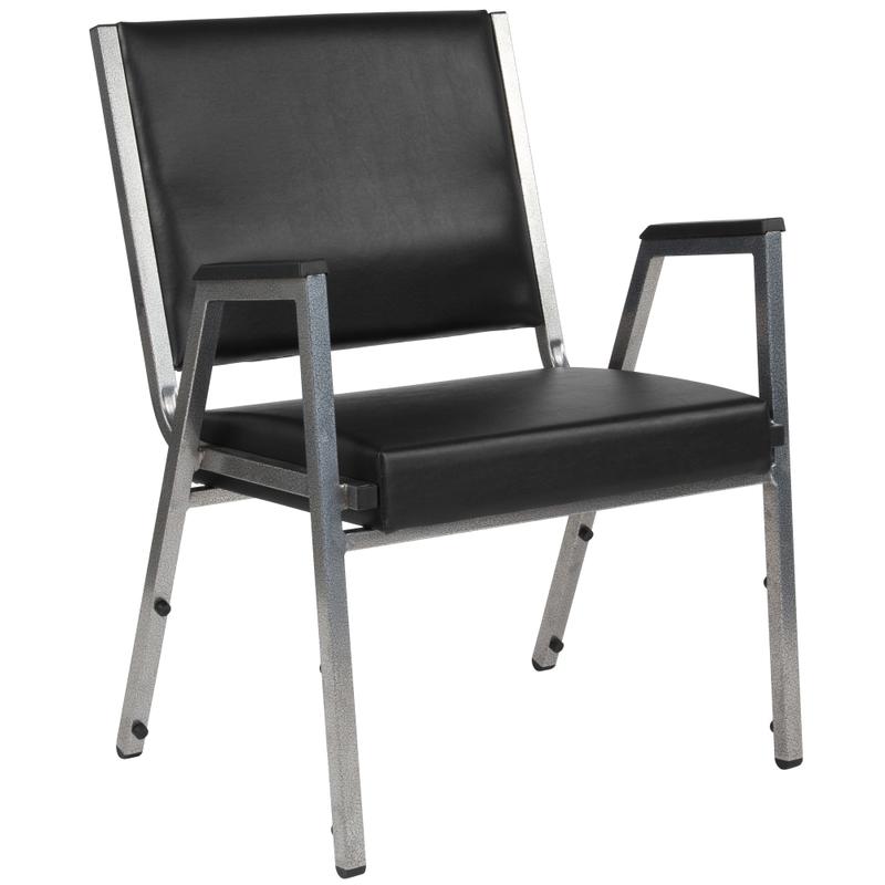 Flash Furniture HERCULES Bariatric Medical Reception Arm Chair With Antimicrobial Protection, Black MPN:XU604436701BKVY