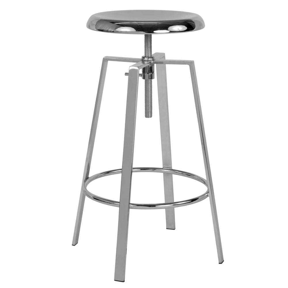 Flash Furniture Toledo Industrial Style Barstool with Swivel Lift Adjustable Height Seat, Chrome MPN:CH18107026SCHR