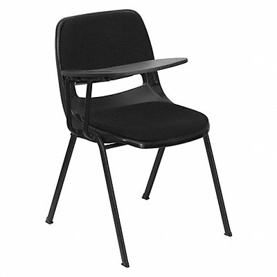 Right Handed Tablet Arm Chair Plastic Bk MPN:RUT-EO1-01-PAD-RTAB-GG