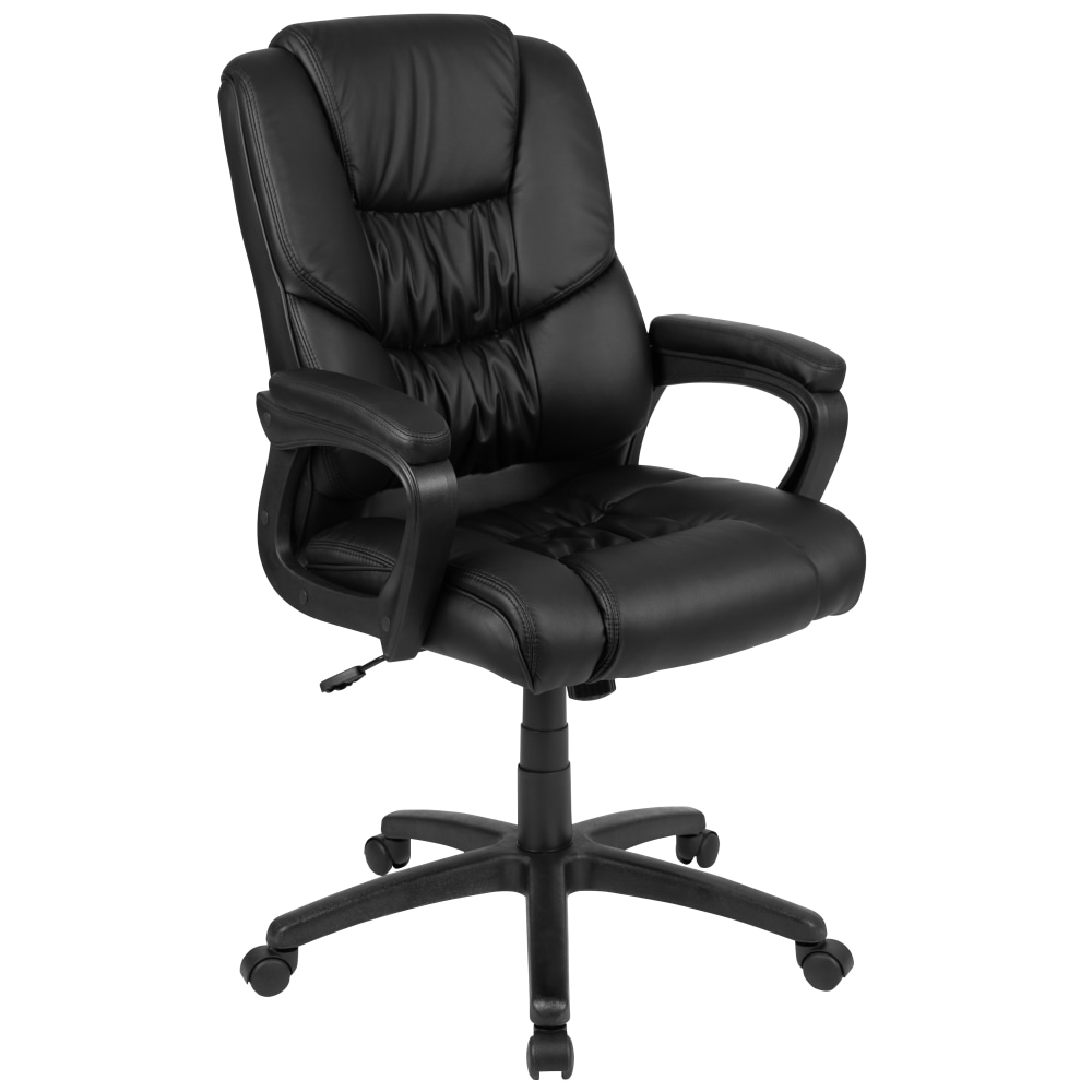 Flash Furniture Flash Fundamentals Big & Tall LeatherSoft Faux Leather Office Chair, Black MPN:CX1179HBK