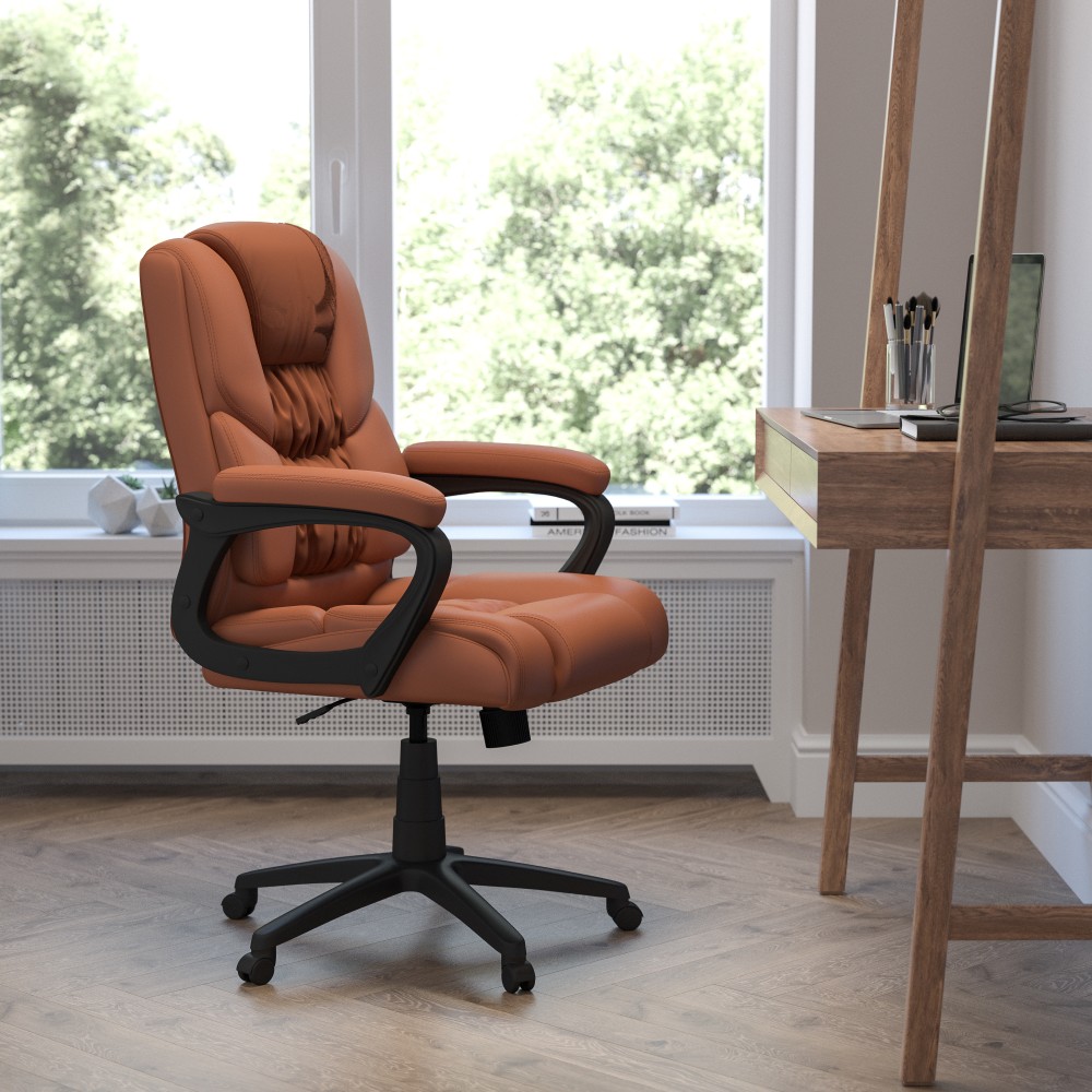 Flash Furniture Flash Fundamentals Big And Tall Office Chair, Brown/Black MPN:CX1179HBR