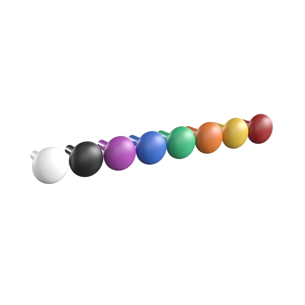 Flash Furniture Bright Beginnings Commercial 64-Piece Jumbo Peg Accessory Pack For Modular STEAM Walls, Multicolor MPN:MKME21113