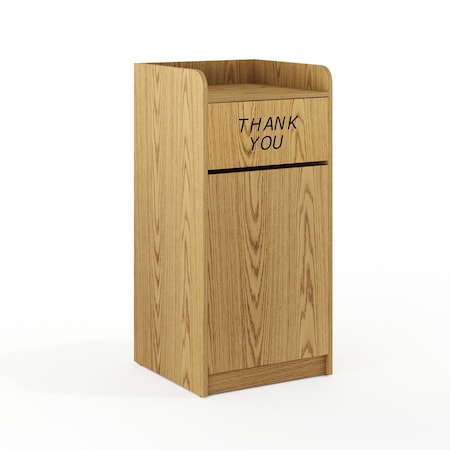 36 gal. Laminate Trash Can, Oak MPN:MT-M8520-TRA-OAK-GG