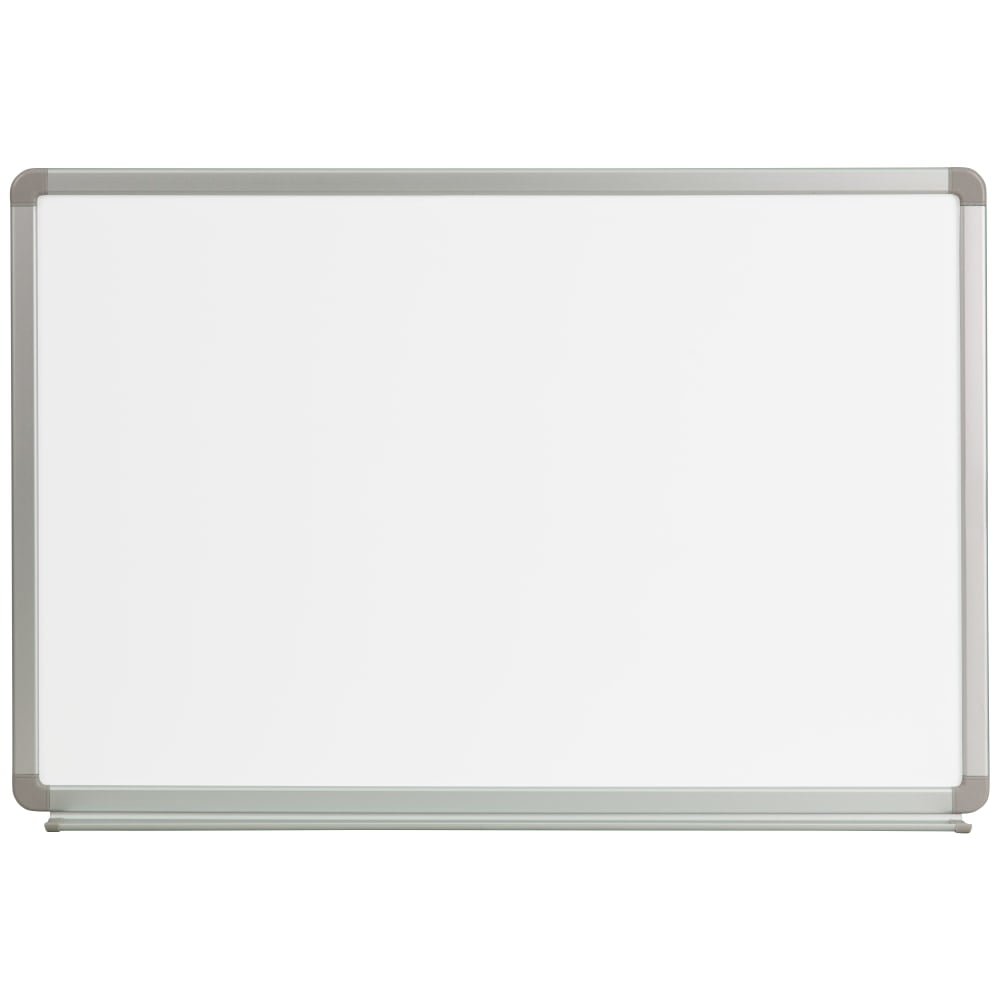 Flash Furniture Magnetic Dry-Erase Whiteboard, 24in x 36in, Aluminum Frame With Silver Finish MPN:YU60X90WHITE