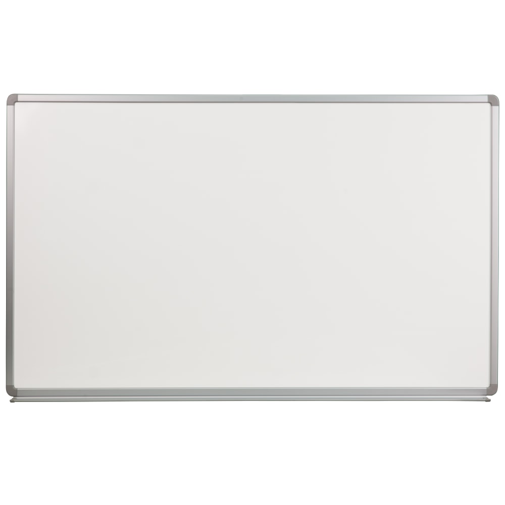 Flash Furniture Magnetic Dry-Erase Whiteboard, 36in x 60in, Aluminum Frame With Silver Finish MPN:YU90X150POR