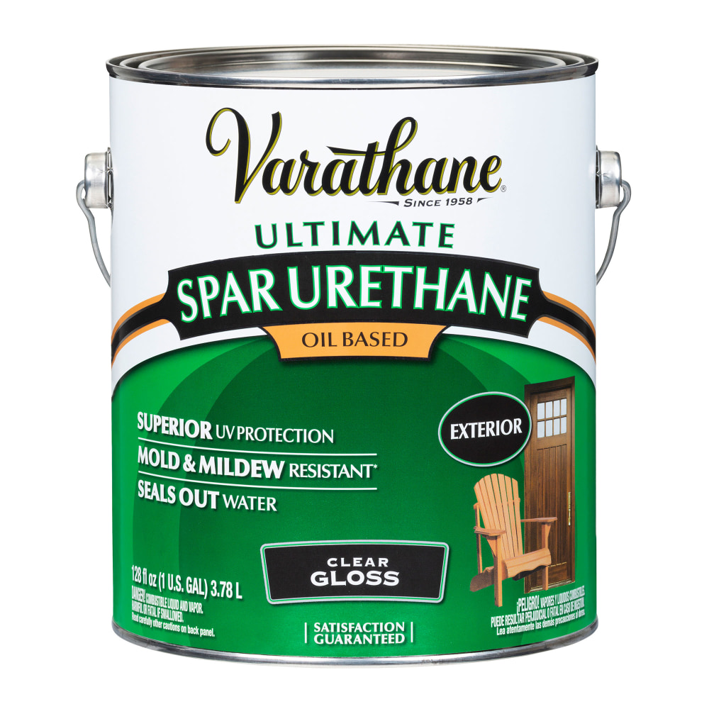 Varathane Ultimate Oil-Based Spar Urethane, 1 Gallon, Clear Gloss, Pack Of 2 Cans MPN:9231