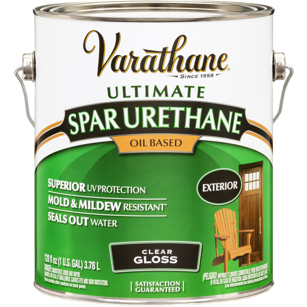 Varathane Ultimate Oil-Based Spar Urethane, 350 VOC, 1 Gallon, Clear Gloss, Pack Of 2 Cans MPN:9232