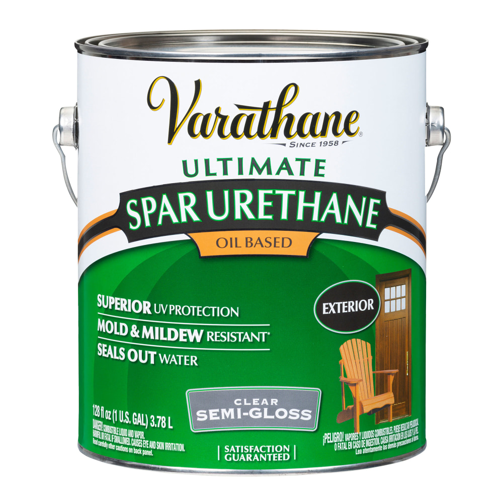 Varathane Ultimate Oil-Based Spar Urethane, 350 VOC, 1 Gallon, Semi-Gloss, Pack Of 2 Cans MPN:9432
