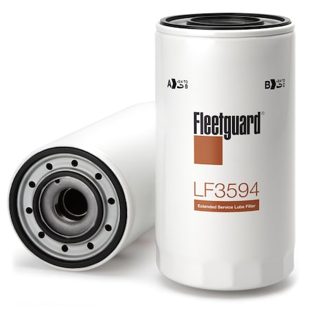 Oil Filter, 8.375 in L, Spin-On MPN:LF3594