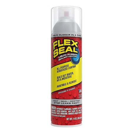 Aerosol Rubber Sealant, Clear, 14 oz. MPN:FSCL20