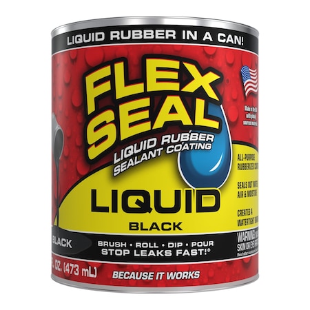 Liquid Rubber Sealant, Black, 16 oz. MPN:LFSBLKR16