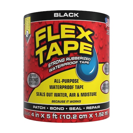 Rubberized Tape, Black, 4