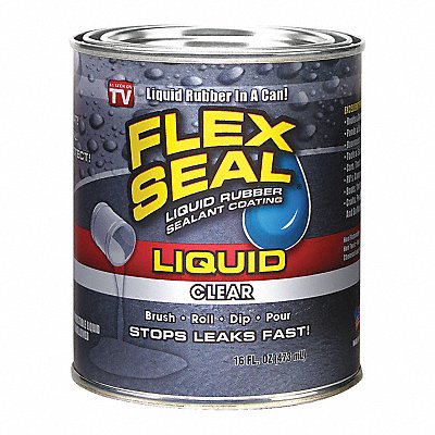 Liquid Rubber Sealant Clear 16 oz. MPN:LFSCLRR16