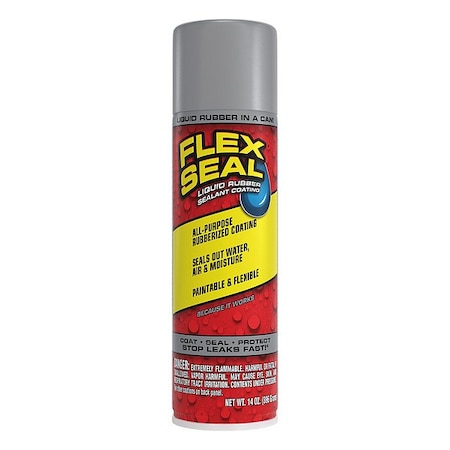 Leak Sealer, 14 oz, Aerosol, Gray, Rubber Base MPN:FSGRYR20