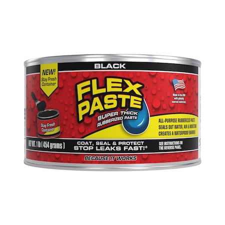 Flex Paste, Can, Black, Not Applicable MPN:PFSBLKR16