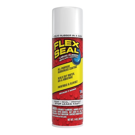 Leak Sealer 14 oz, Aerosol, White, Liquid MPN:FSWHTR20