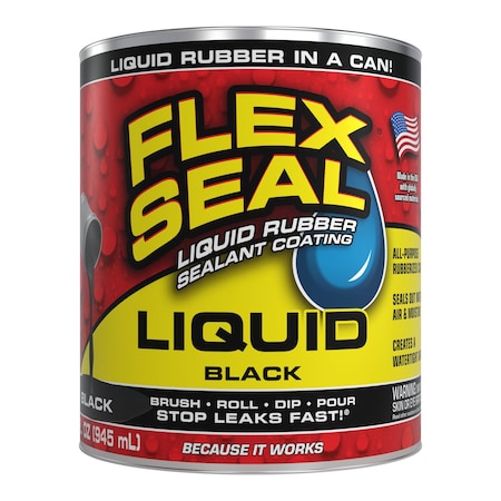Leak Sealer 32 oz, Can, Black, Liquid MPN:LFSBLKR32