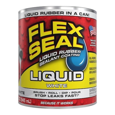 Leak Sealer 32 oz, Can, White, Liquid MPN:LFSWHTR32